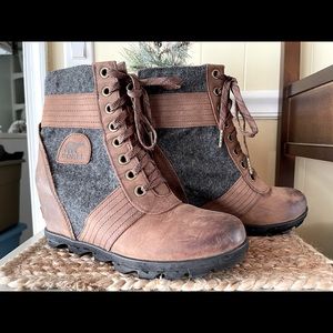 Sorel Women's Lexie Wedge Winter Boot, Tobacco